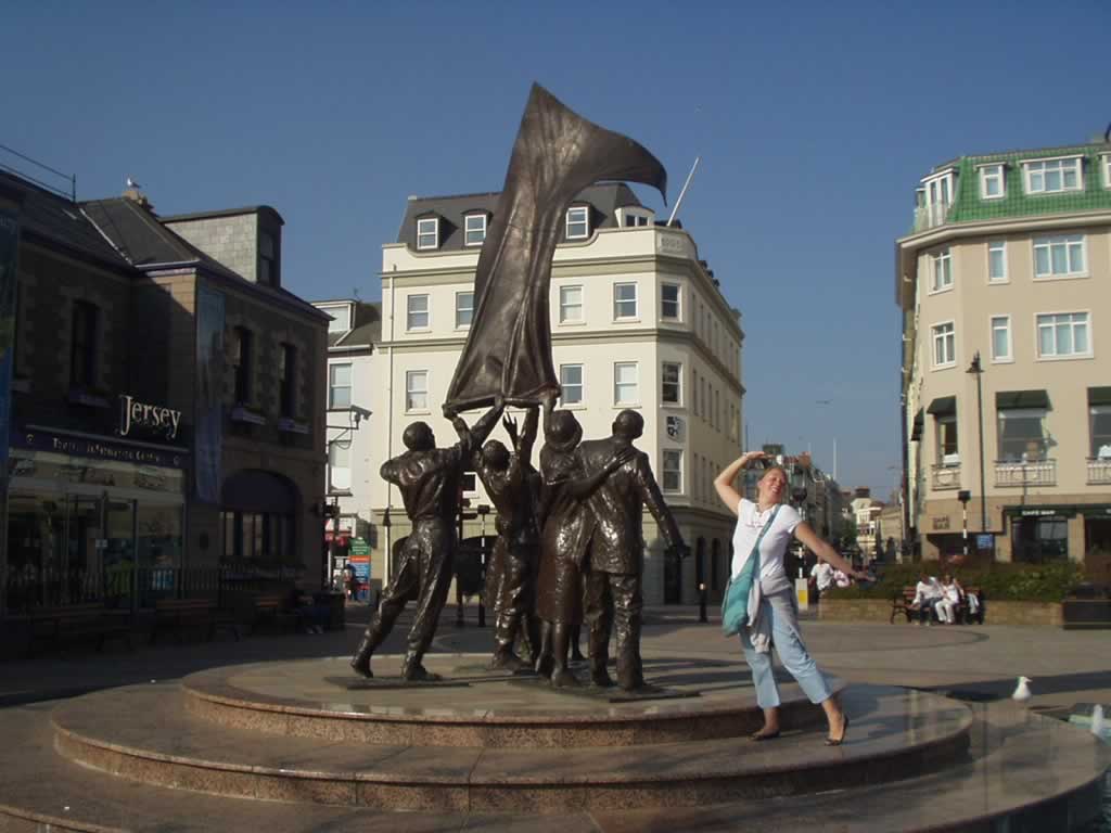 Lorraine in Liberation Square, Jersey